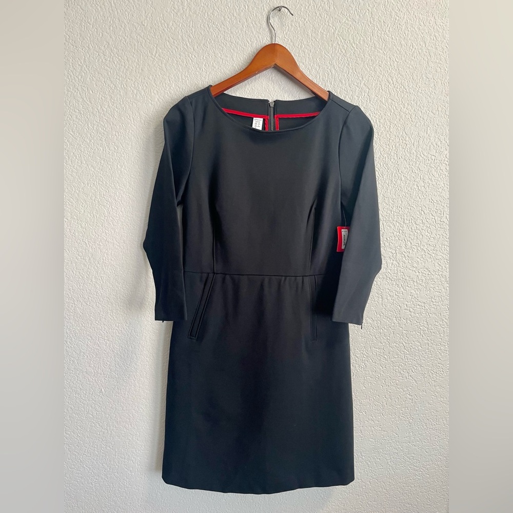 BRAND NEW Spanx, Size SMALL, Black long-sleeve, Perfect Shift Dress